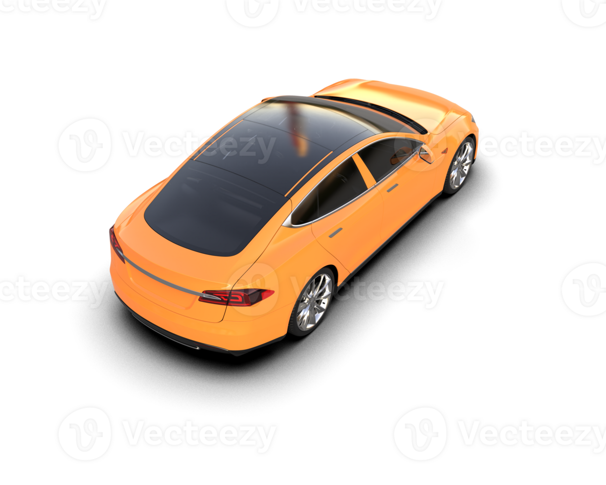 Modern car isolated on background. 3d rendering - illustration png