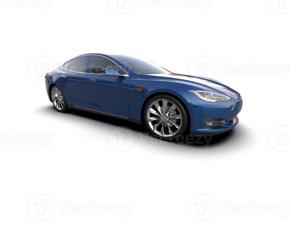 Modern car isolated on background. 3d rendering - illustration png
