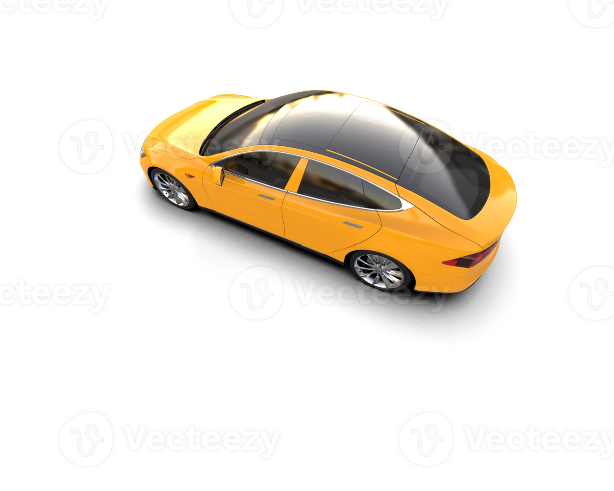 Modern car isolated on background. 3d rendering - illustration png