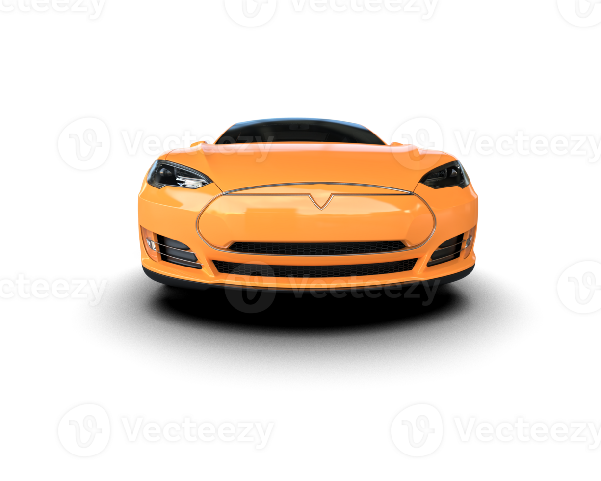 Modern car isolated on background. 3d rendering - illustration png