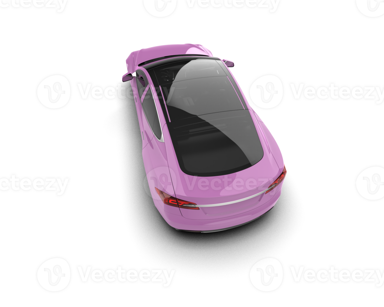 Modern car isolated on background. 3d rendering - illustration png