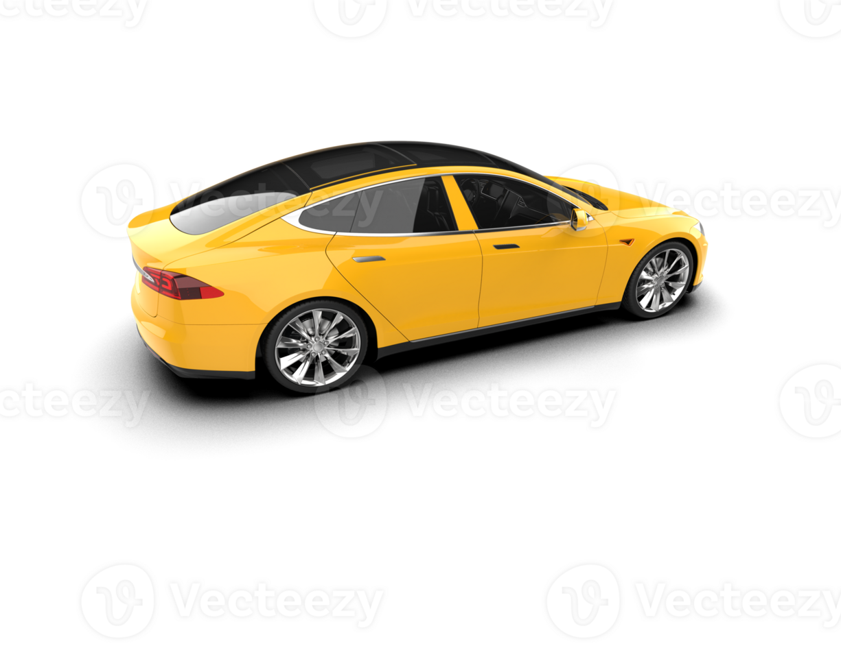 Modern car isolated on background. 3d rendering - illustration png