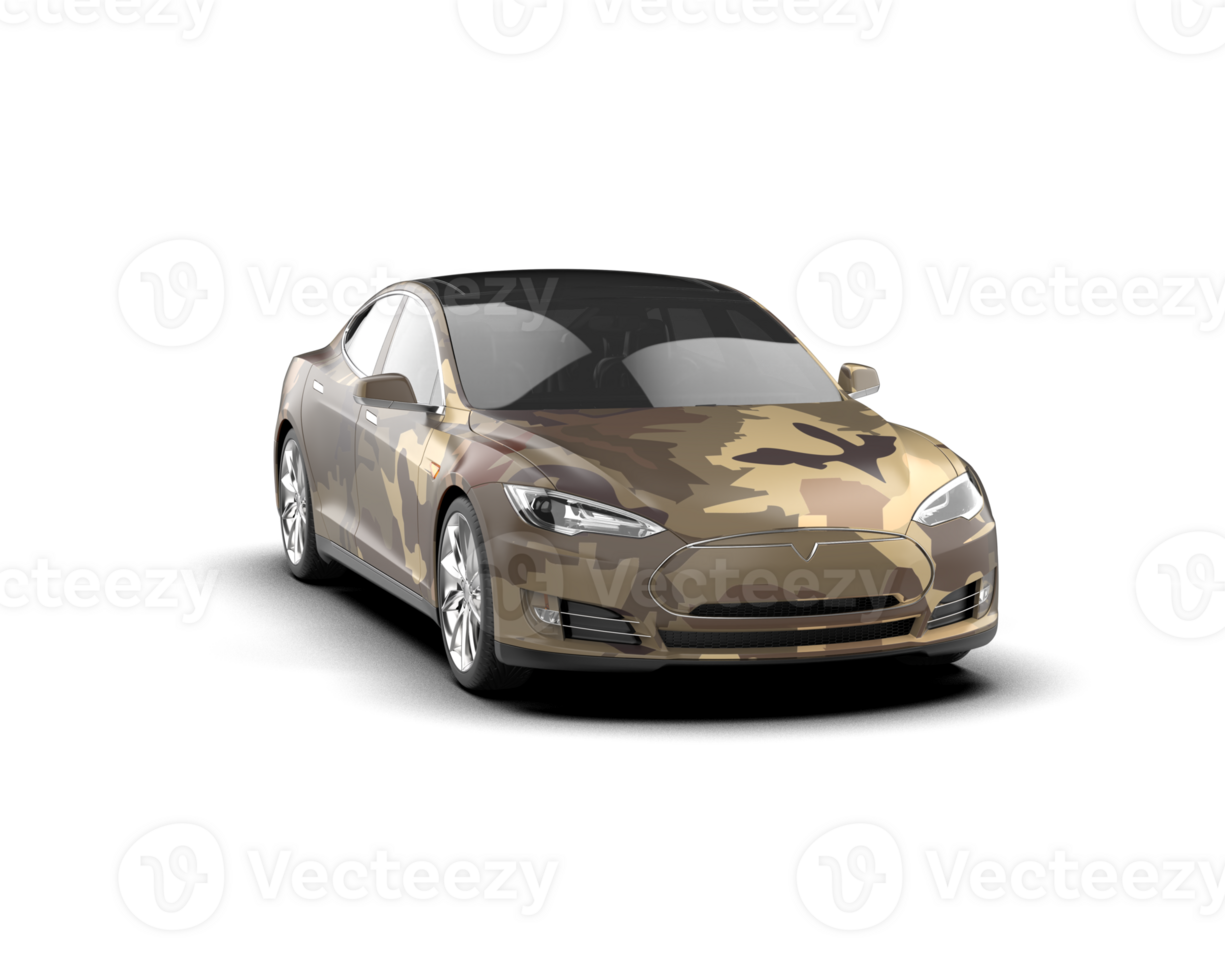 Modern car isolated on background. 3d rendering - illustration png