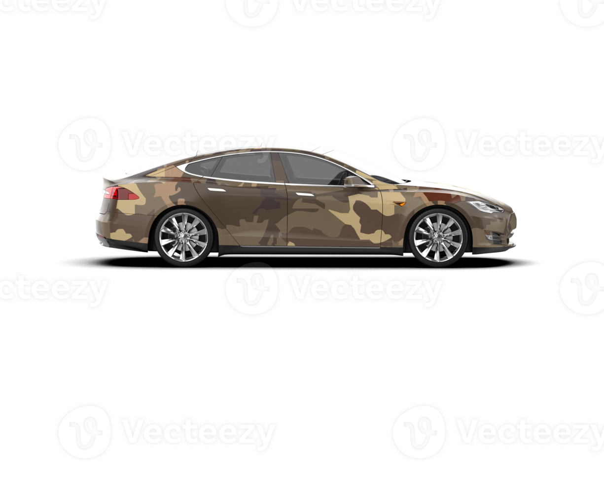 Modern car isolated on background. 3d rendering - illustration png