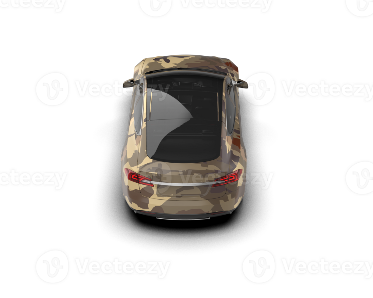 Modern car isolated on background. 3d rendering - illustration png