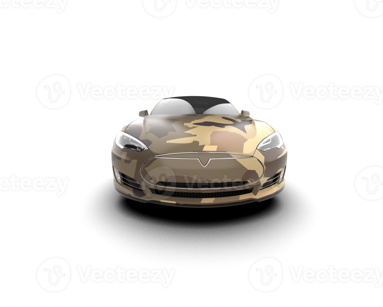 Modern car isolated on background. 3d rendering - illustration png