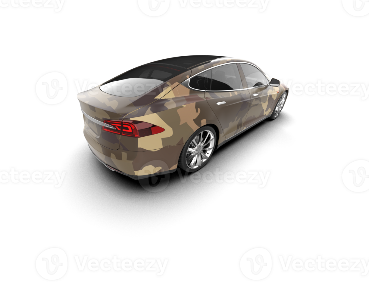 Modern car isolated on background. 3d rendering - illustration png