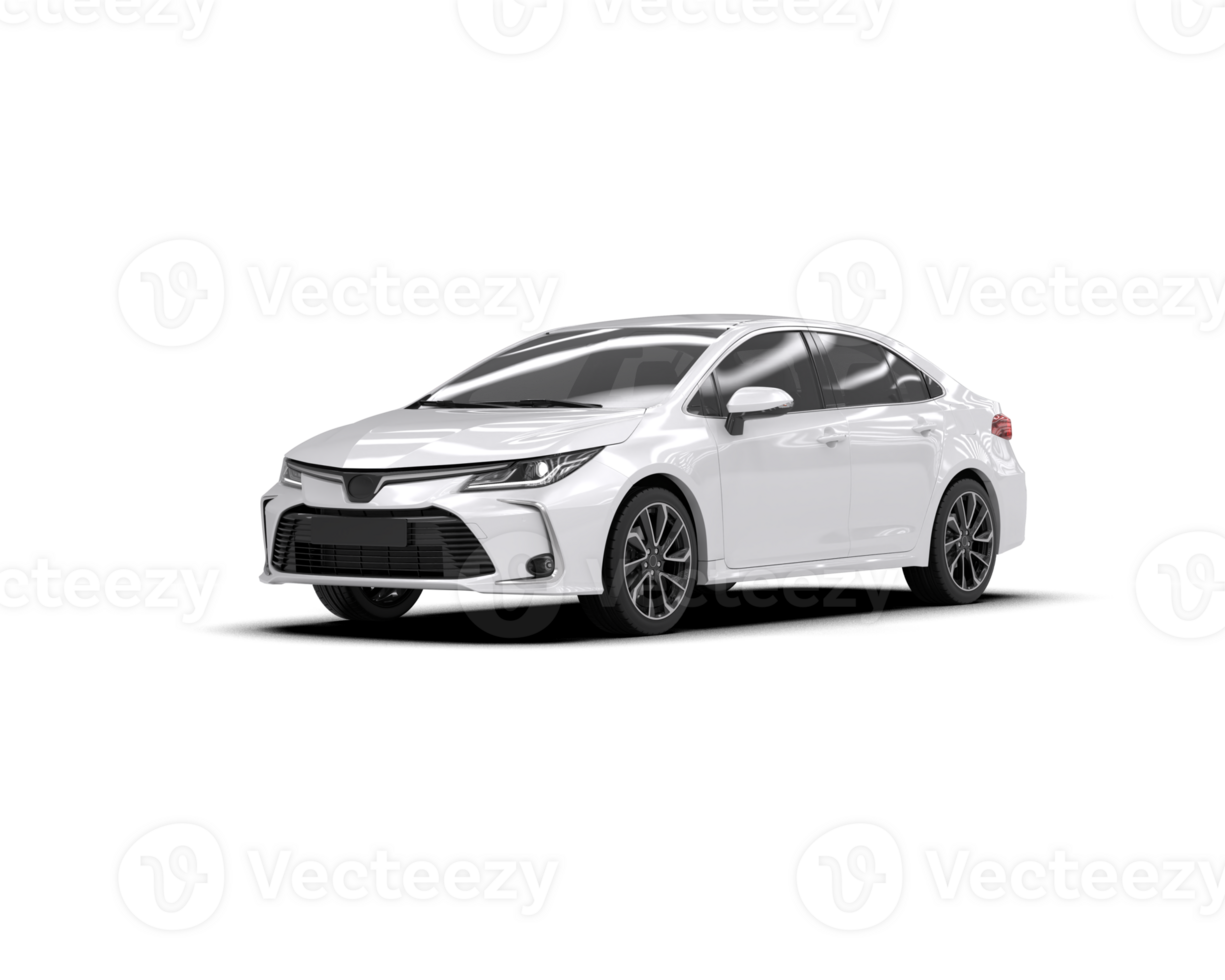Modern car isolated on background. 3d rendering - illustration png