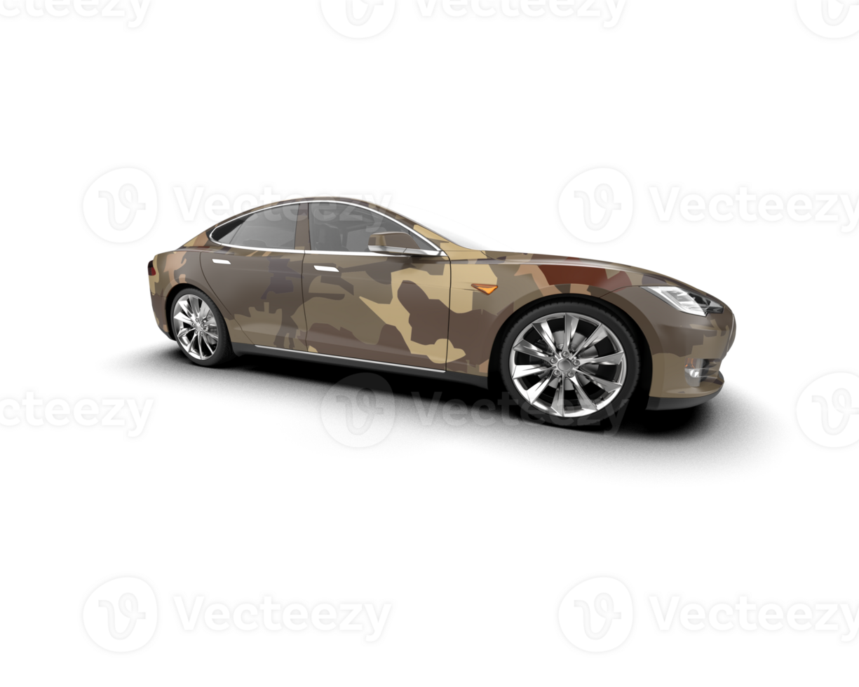 Modern car isolated on background. 3d rendering - illustration png