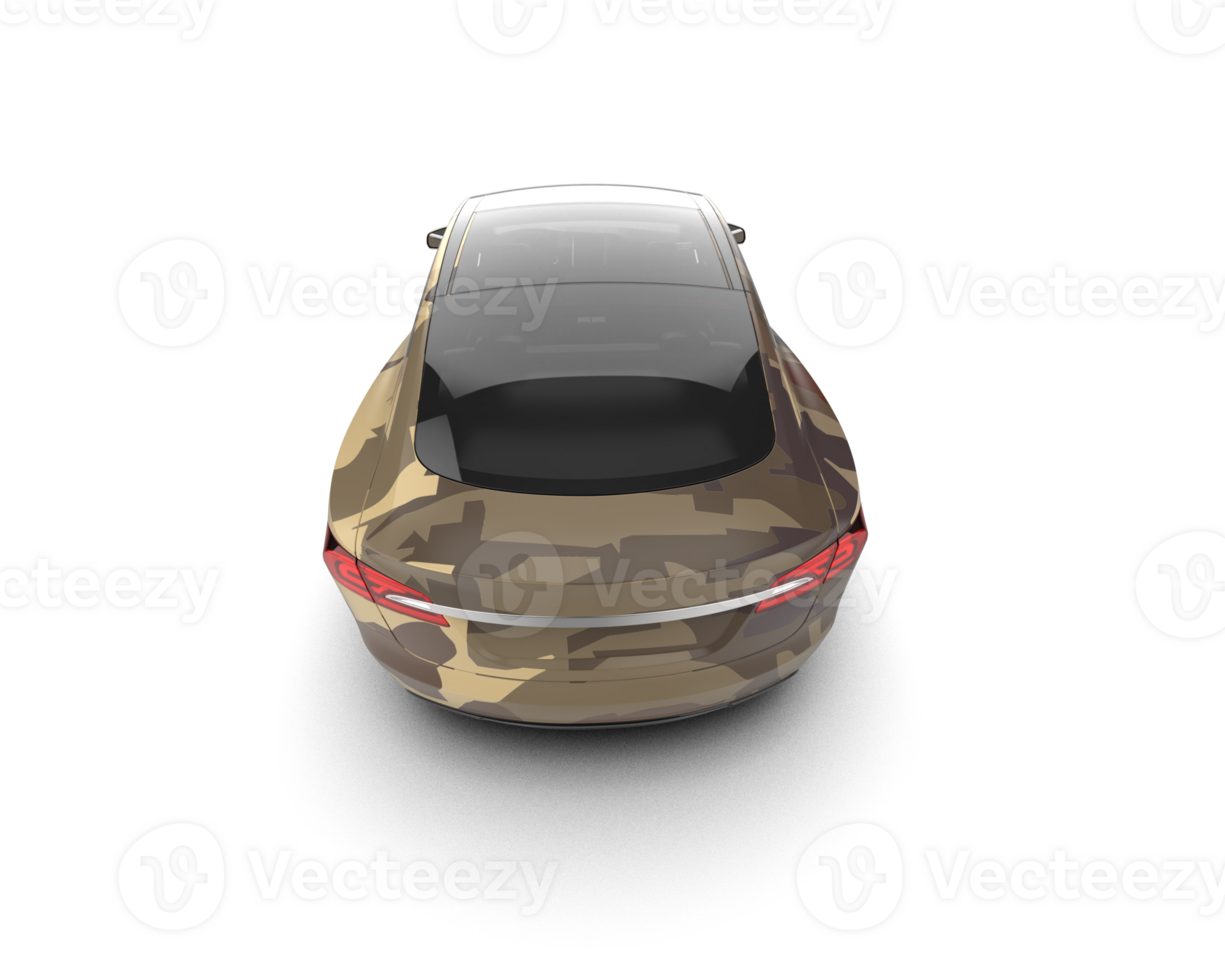 Modern car isolated on background. 3d rendering - illustration png