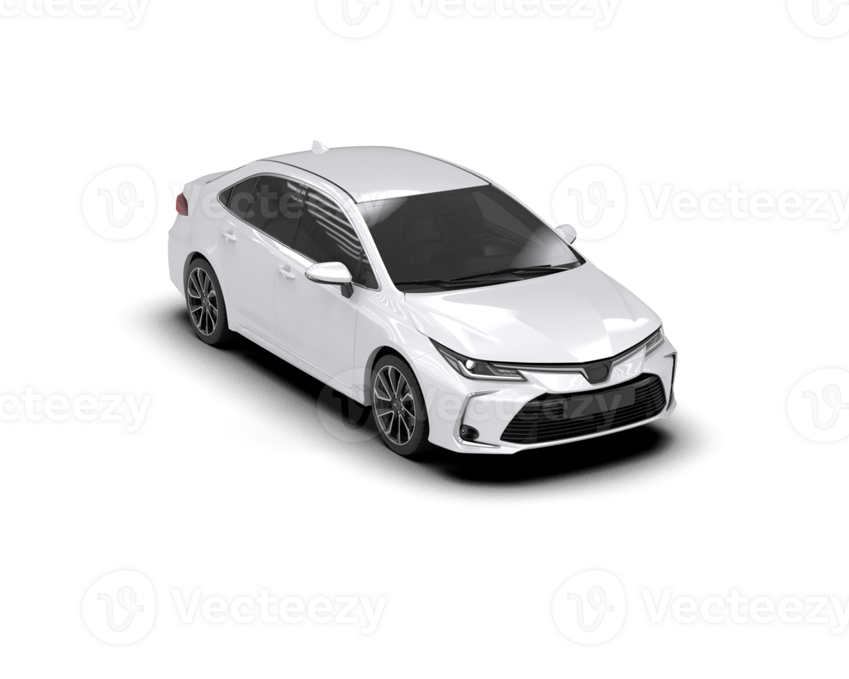 Modern car isolated on background. 3d rendering - illustration png