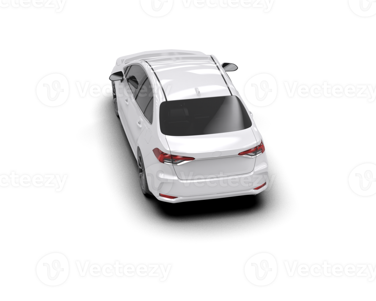 Modern car isolated on background. 3d rendering - illustration png
