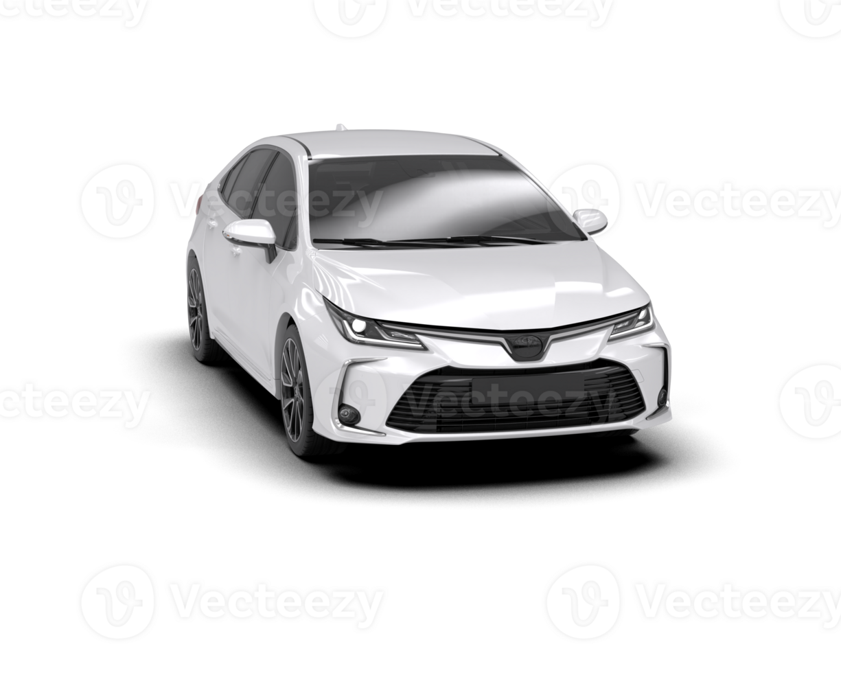Modern car isolated on background. 3d rendering - illustration png