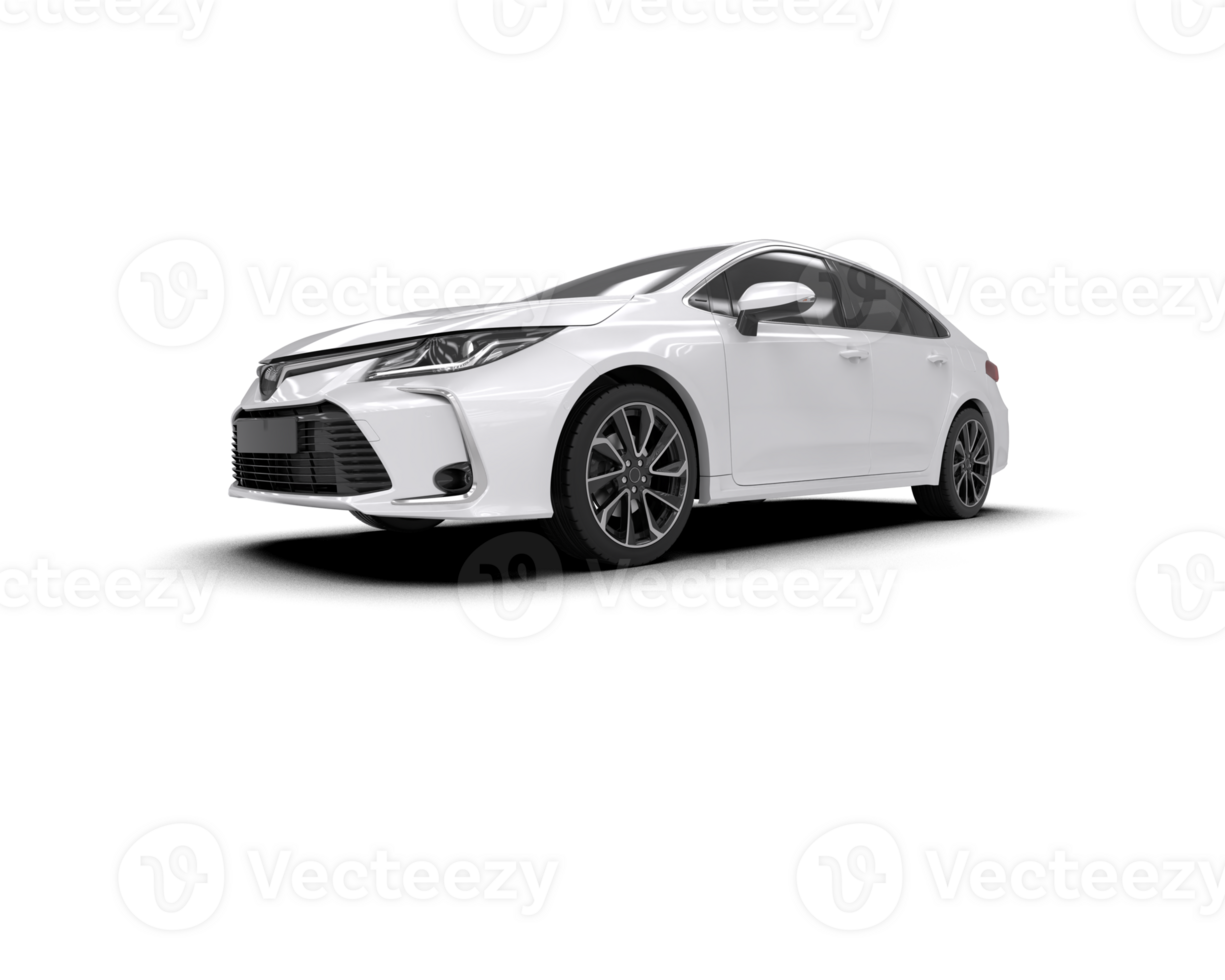 Modern car isolated on background. 3d rendering - illustration png