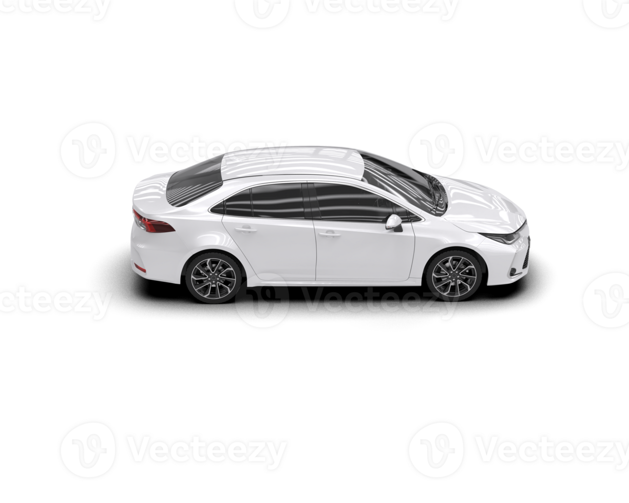 Modern car isolated on background. 3d rendering - illustration png