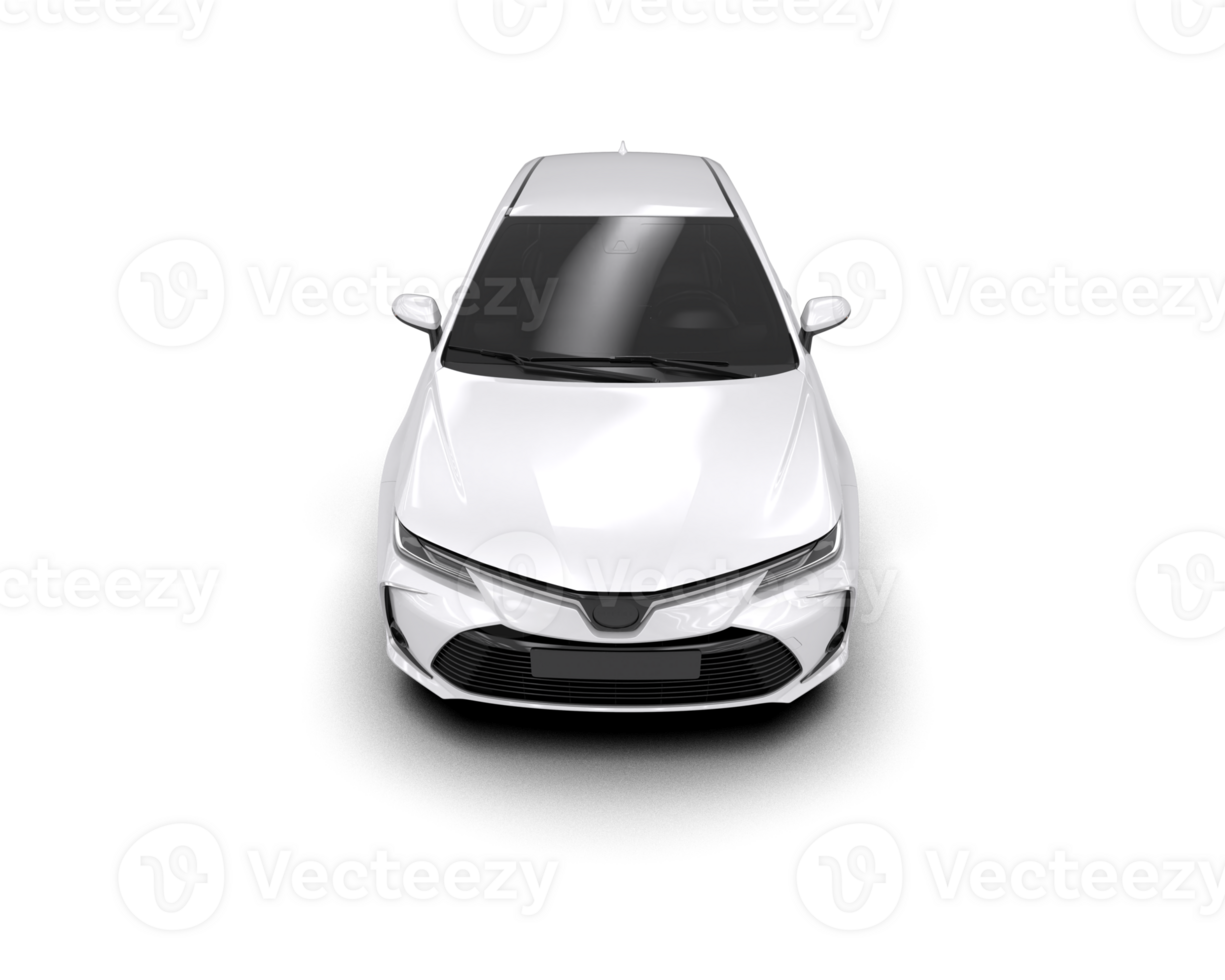 Modern car isolated on background. 3d rendering - illustration png