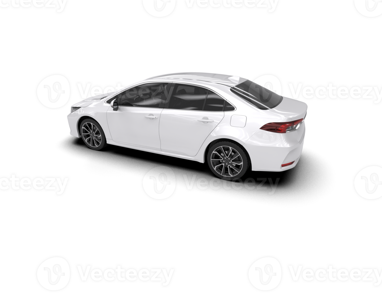 Modern car isolated on background. 3d rendering - illustration png