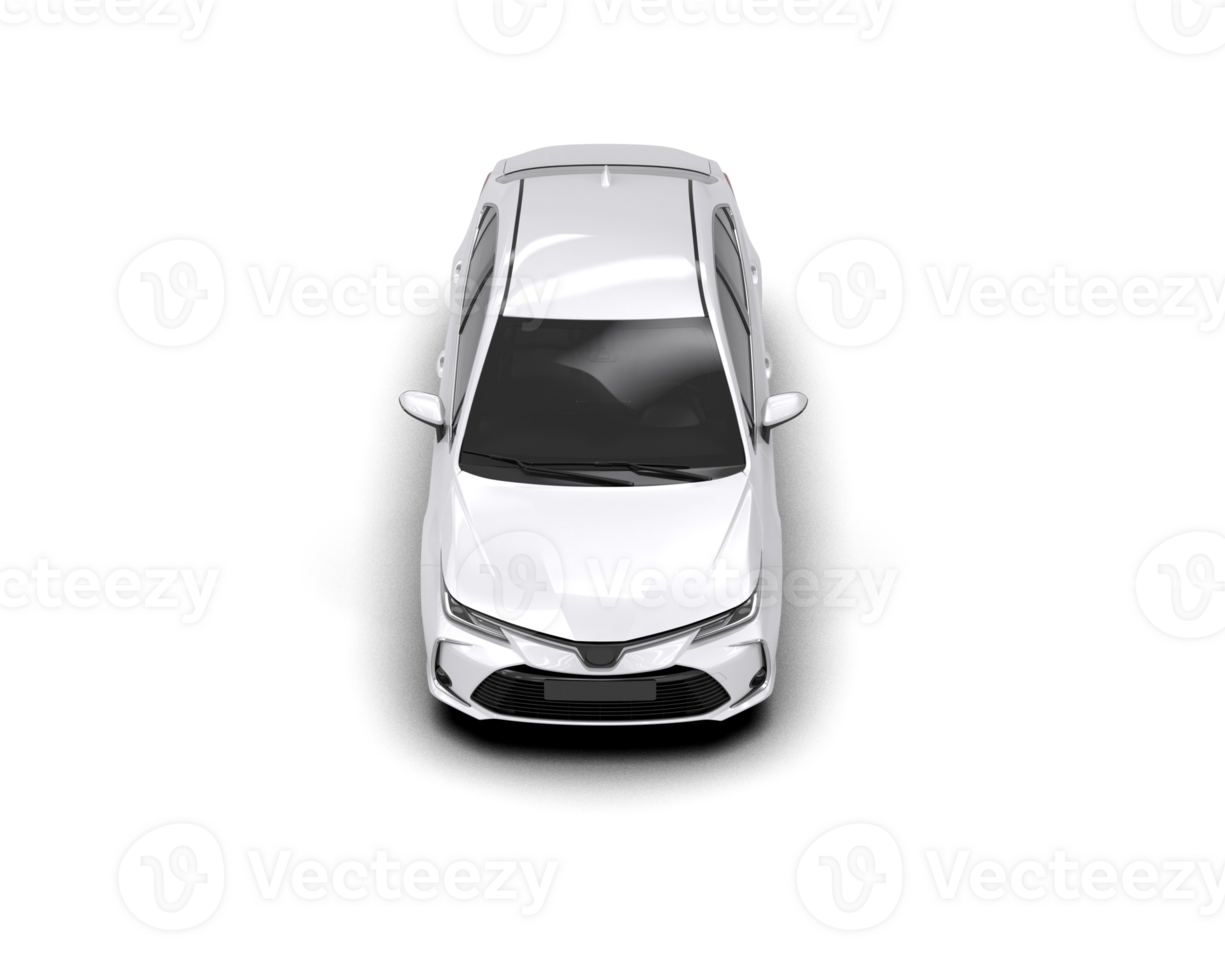 Modern car isolated on background. 3d rendering - illustration png
