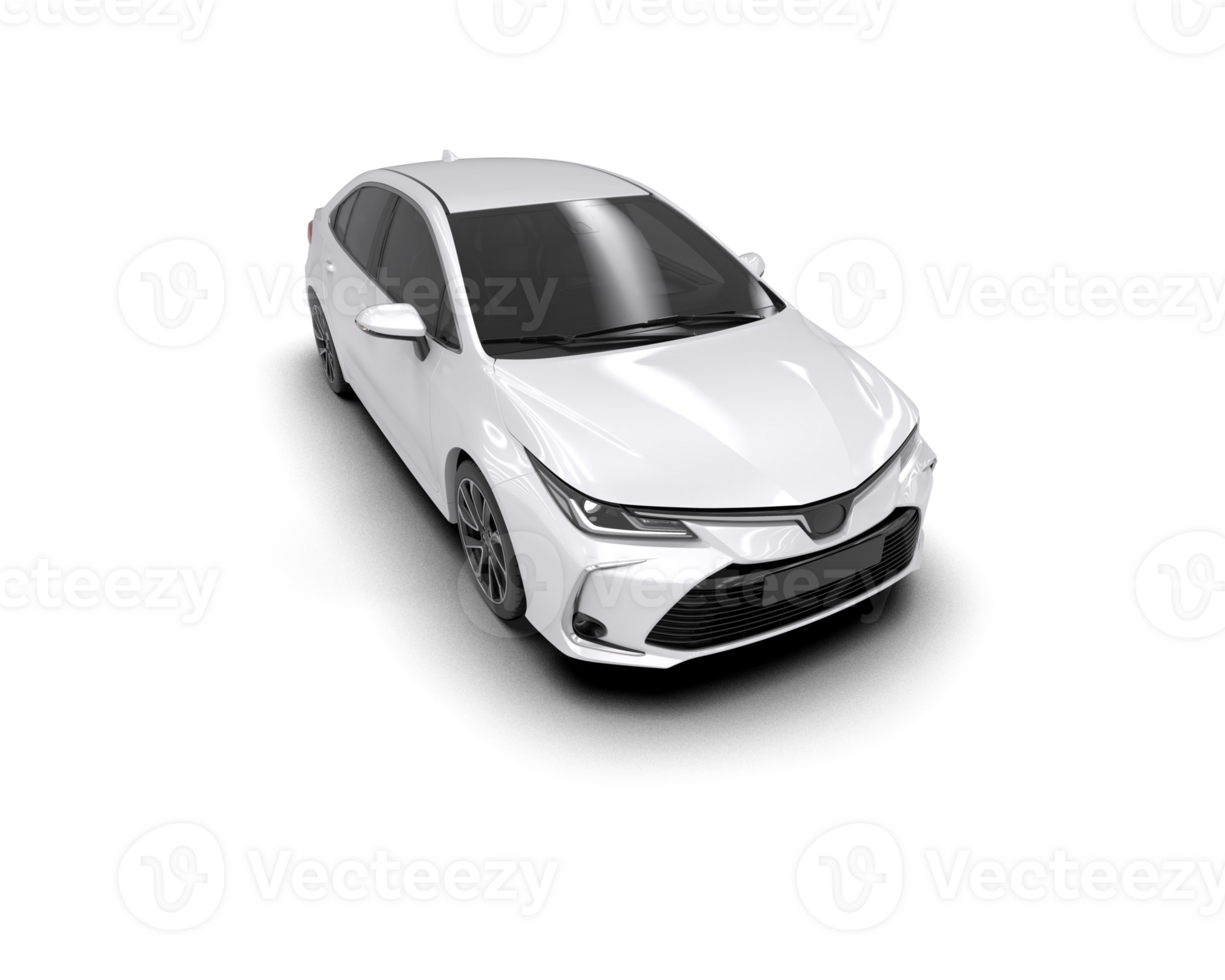 Modern car isolated on background. 3d rendering - illustration png