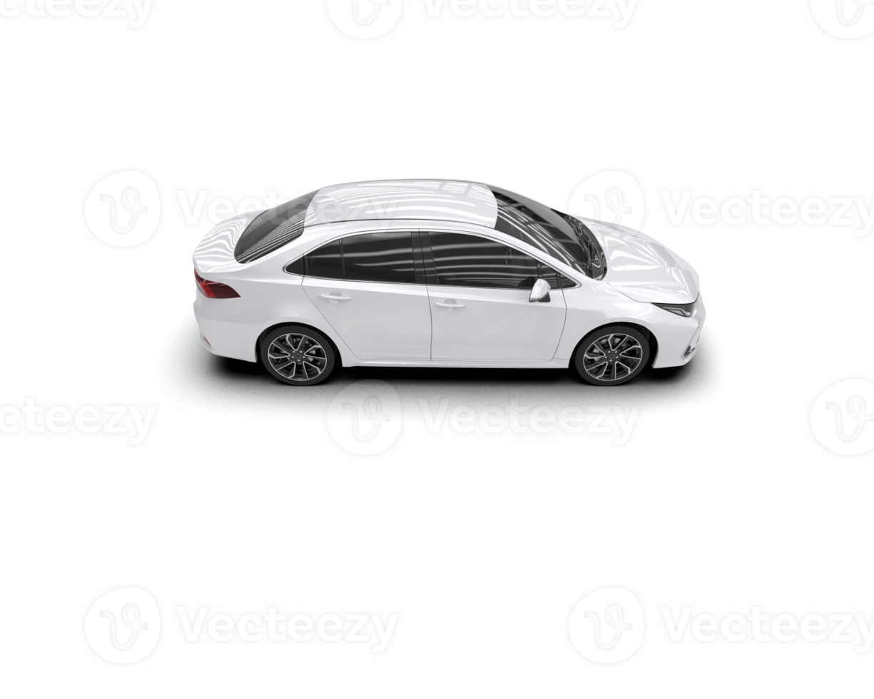 Modern car isolated on background. 3d rendering - illustration png