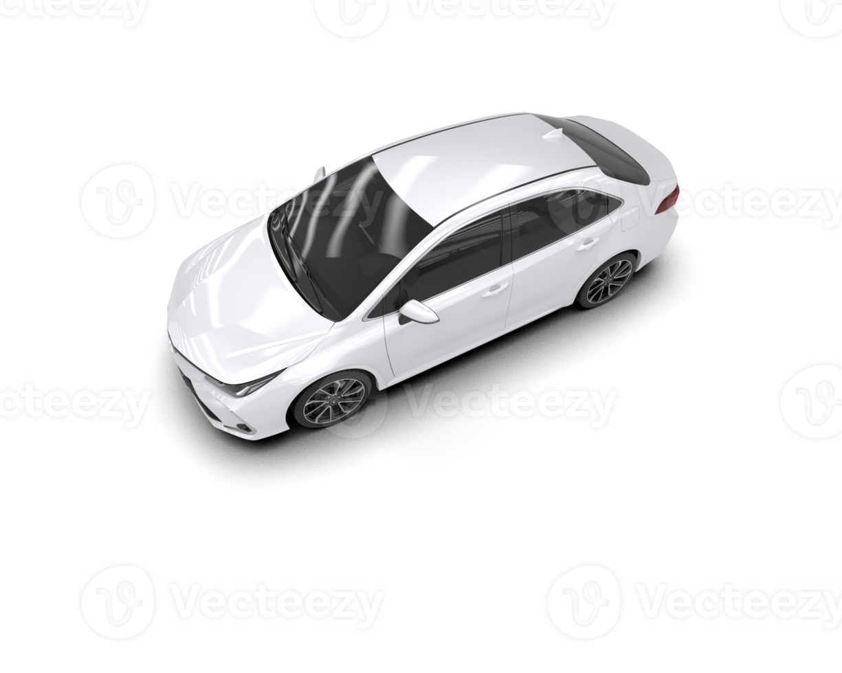 Modern car isolated on background. 3d rendering - illustration png