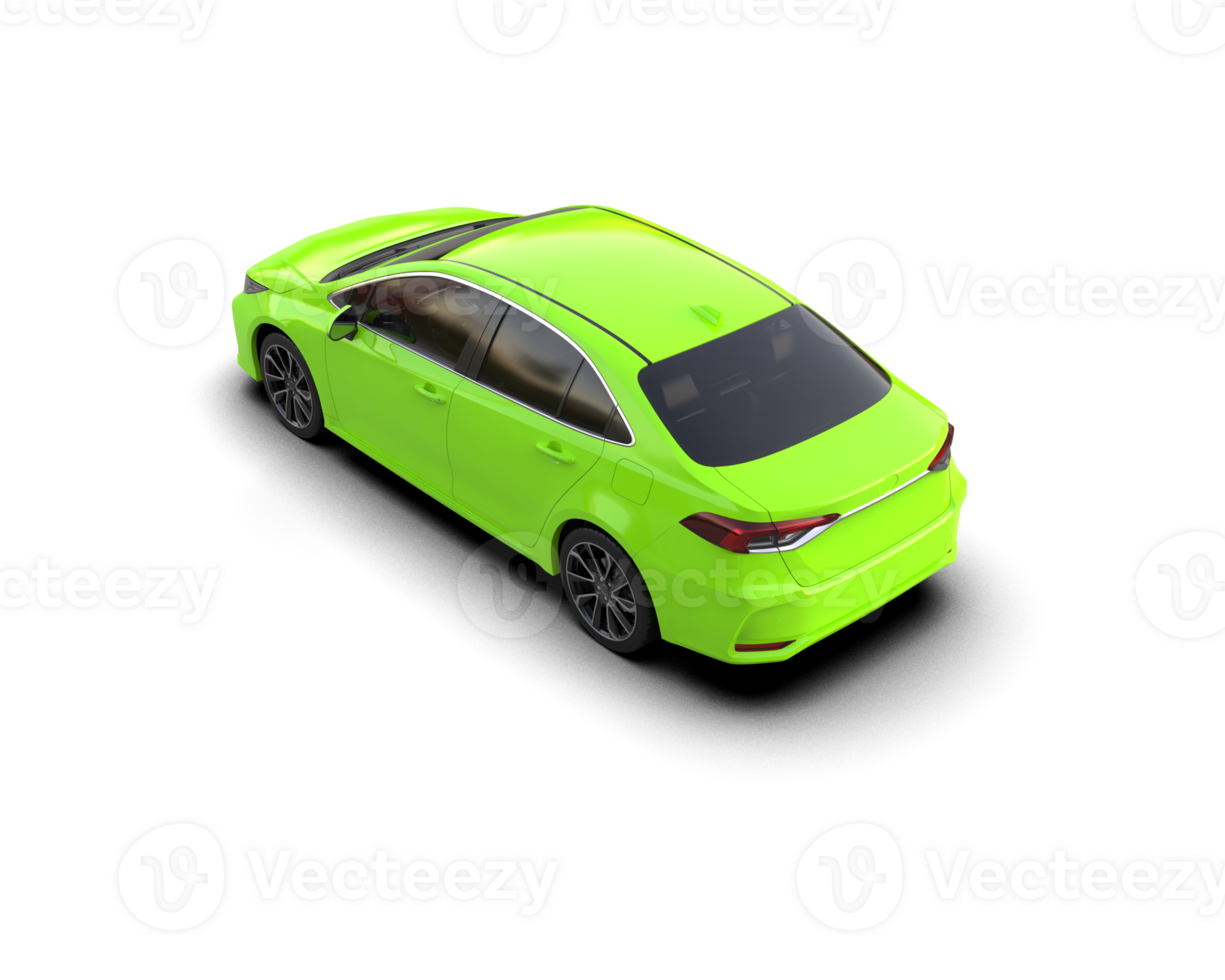 Modern car isolated on background. 3d rendering - illustration png