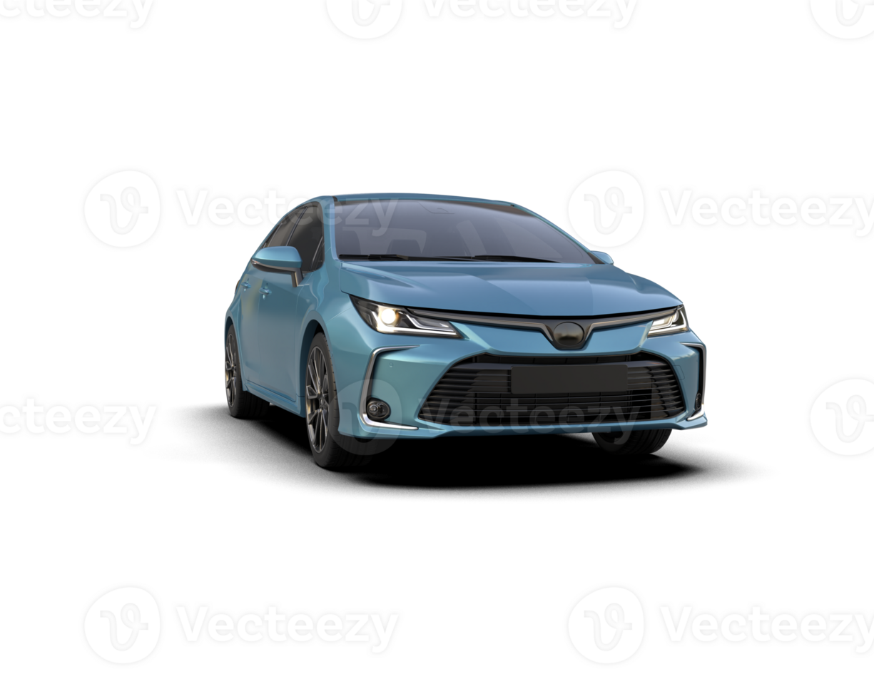 Modern car isolated on background. 3d rendering - illustration png