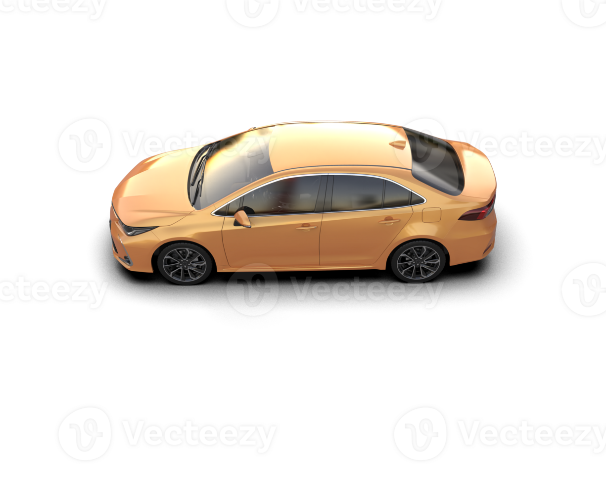 Modern car isolated on background. 3d rendering - illustration png