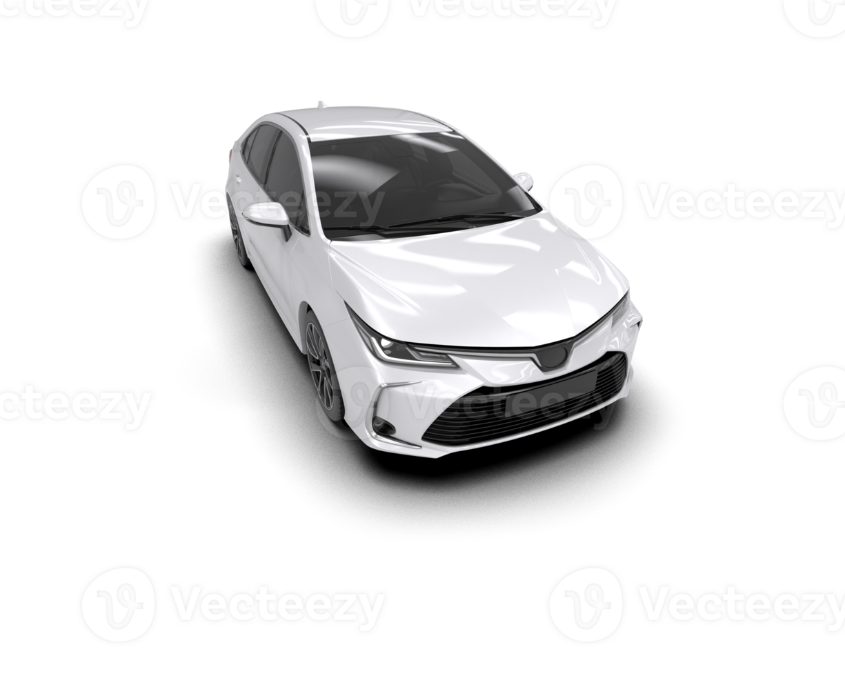 Modern car isolated on background. 3d rendering - illustration png