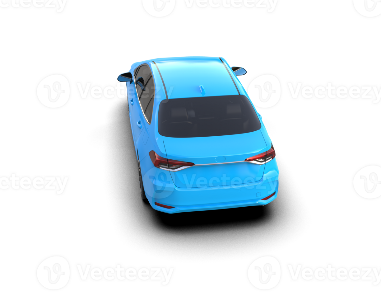 Modern car isolated on background. 3d rendering - illustration png