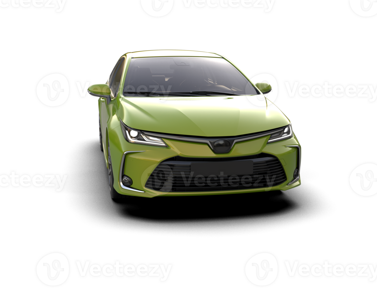 Modern car isolated on background. 3d rendering - illustration png