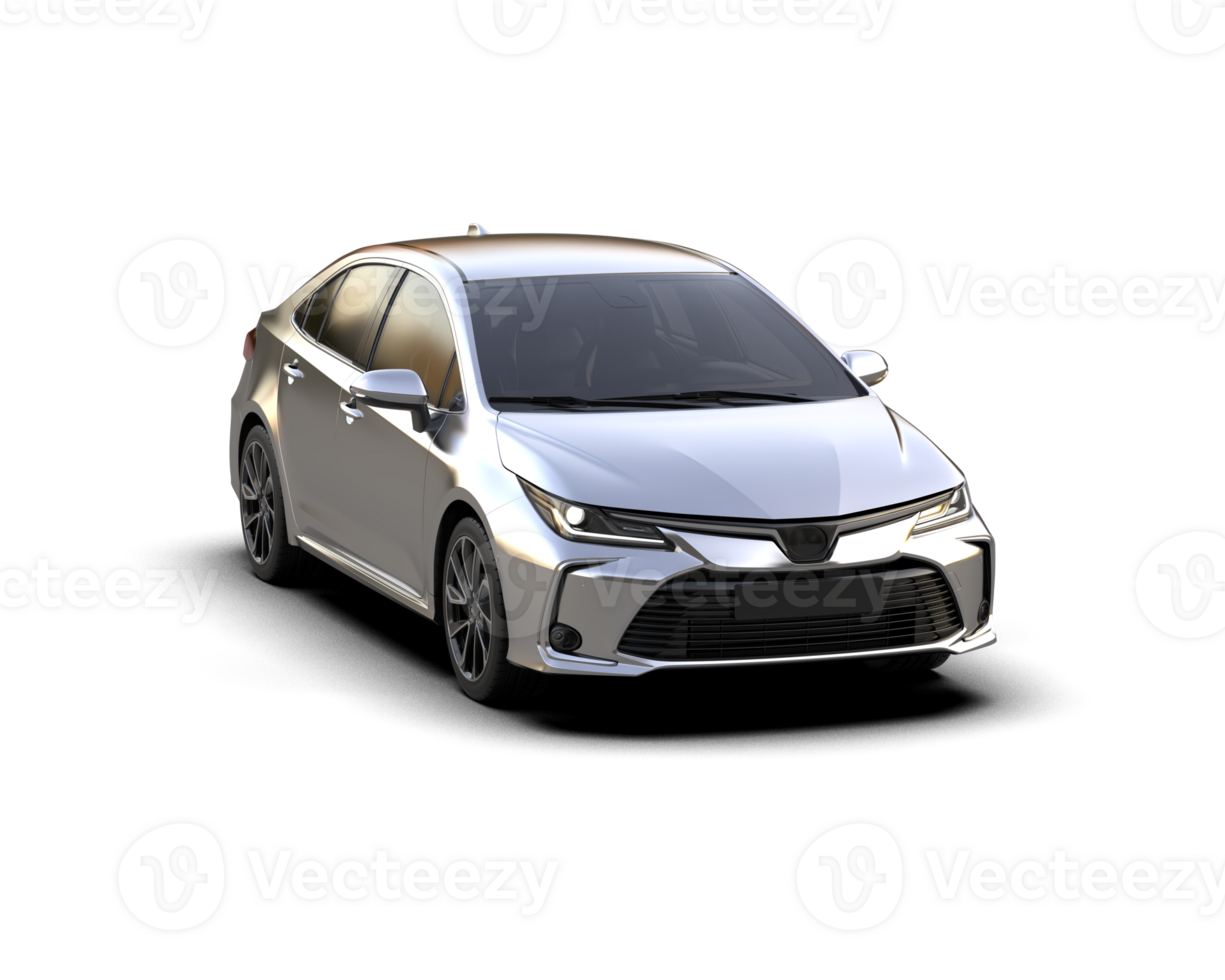Modern car isolated on background. 3d rendering - illustration png