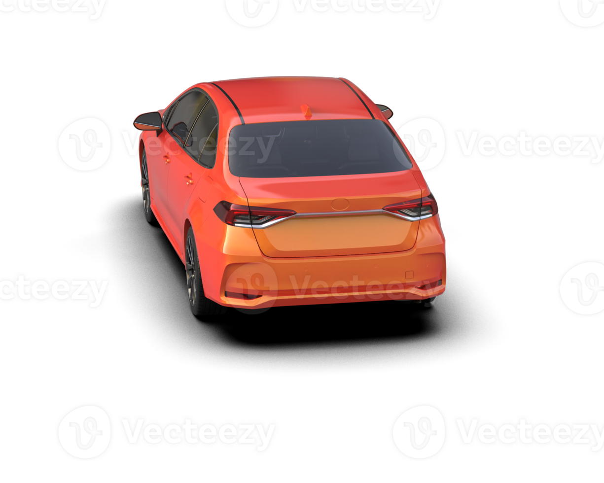Modern car isolated on background. 3d rendering - illustration png