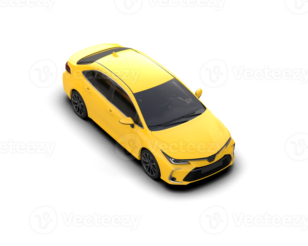 Modern car isolated on background. 3d rendering - illustration png