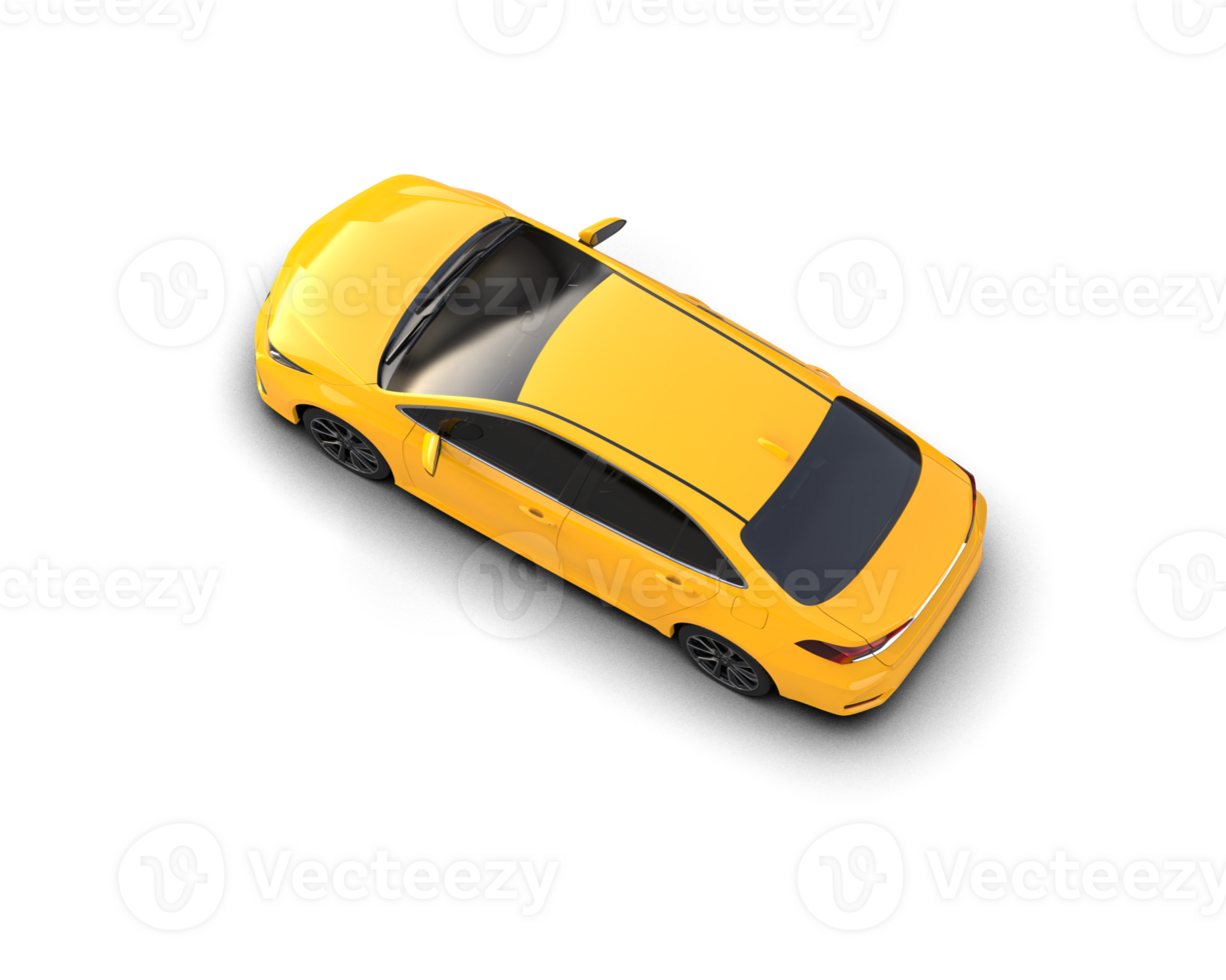 Modern car isolated on background. 3d rendering - illustration png