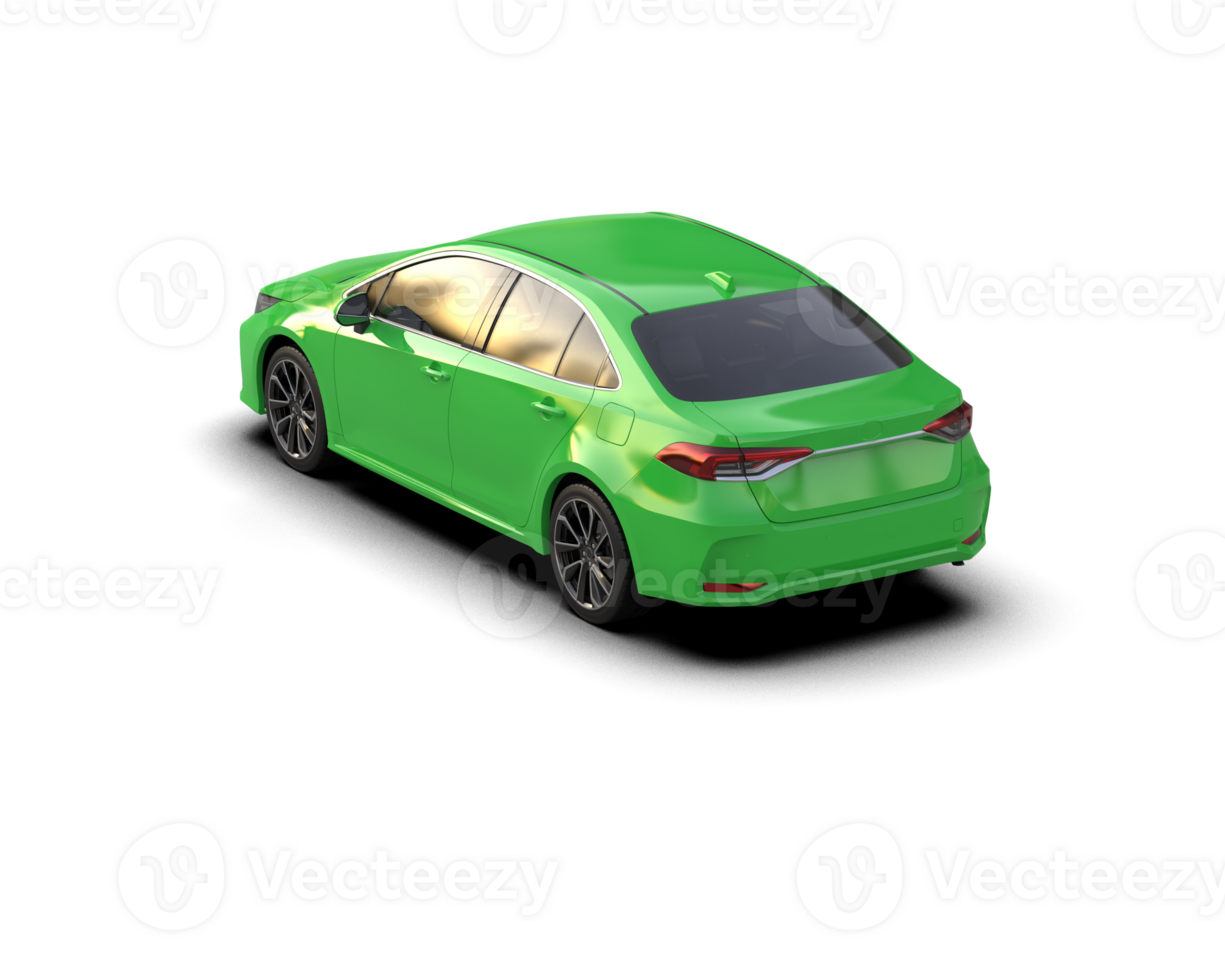 Modern car isolated on background. 3d rendering - illustration png