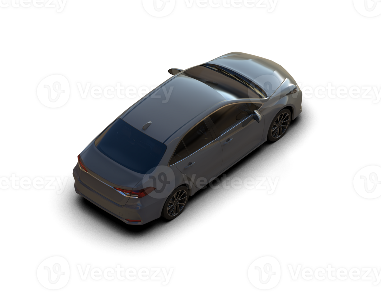 Modern car isolated on background. 3d rendering - illustration png