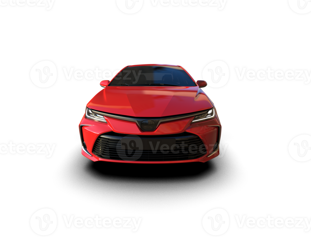 Modern car isolated on background. 3d rendering - illustration png