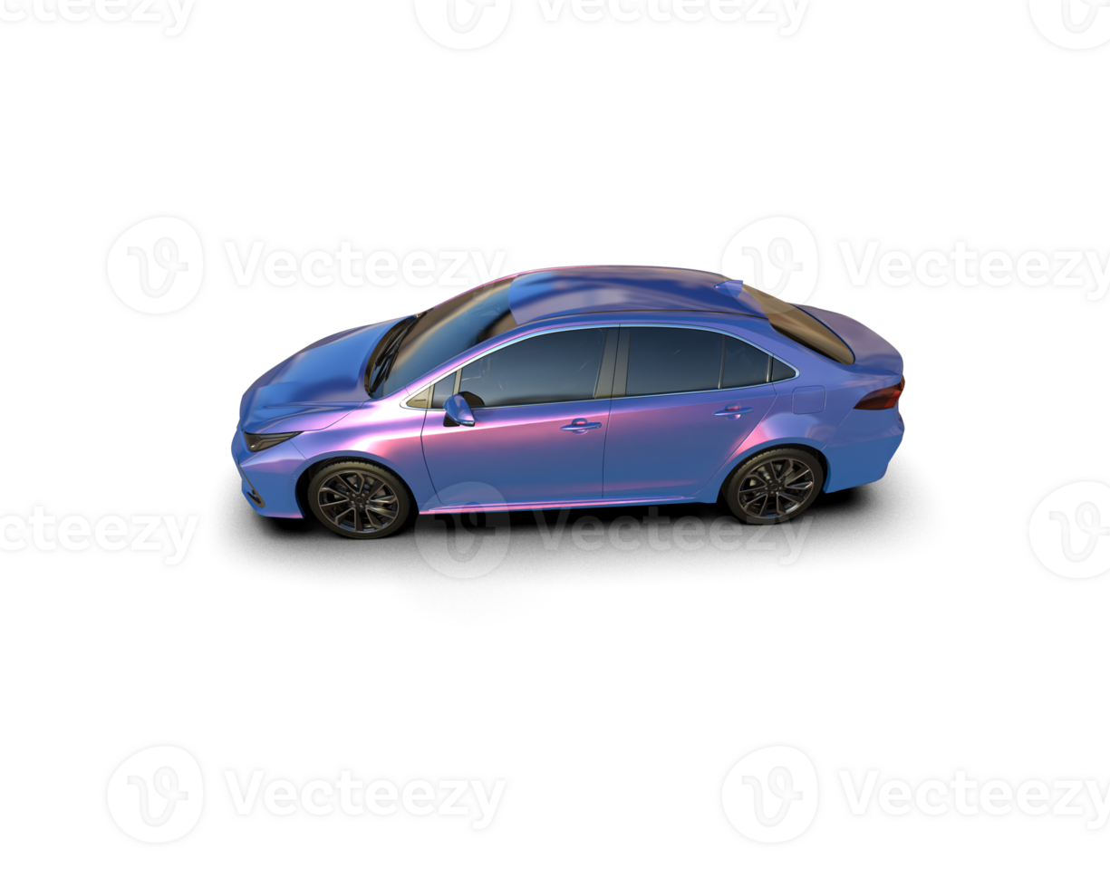 Modern car isolated on background. 3d rendering - illustration png