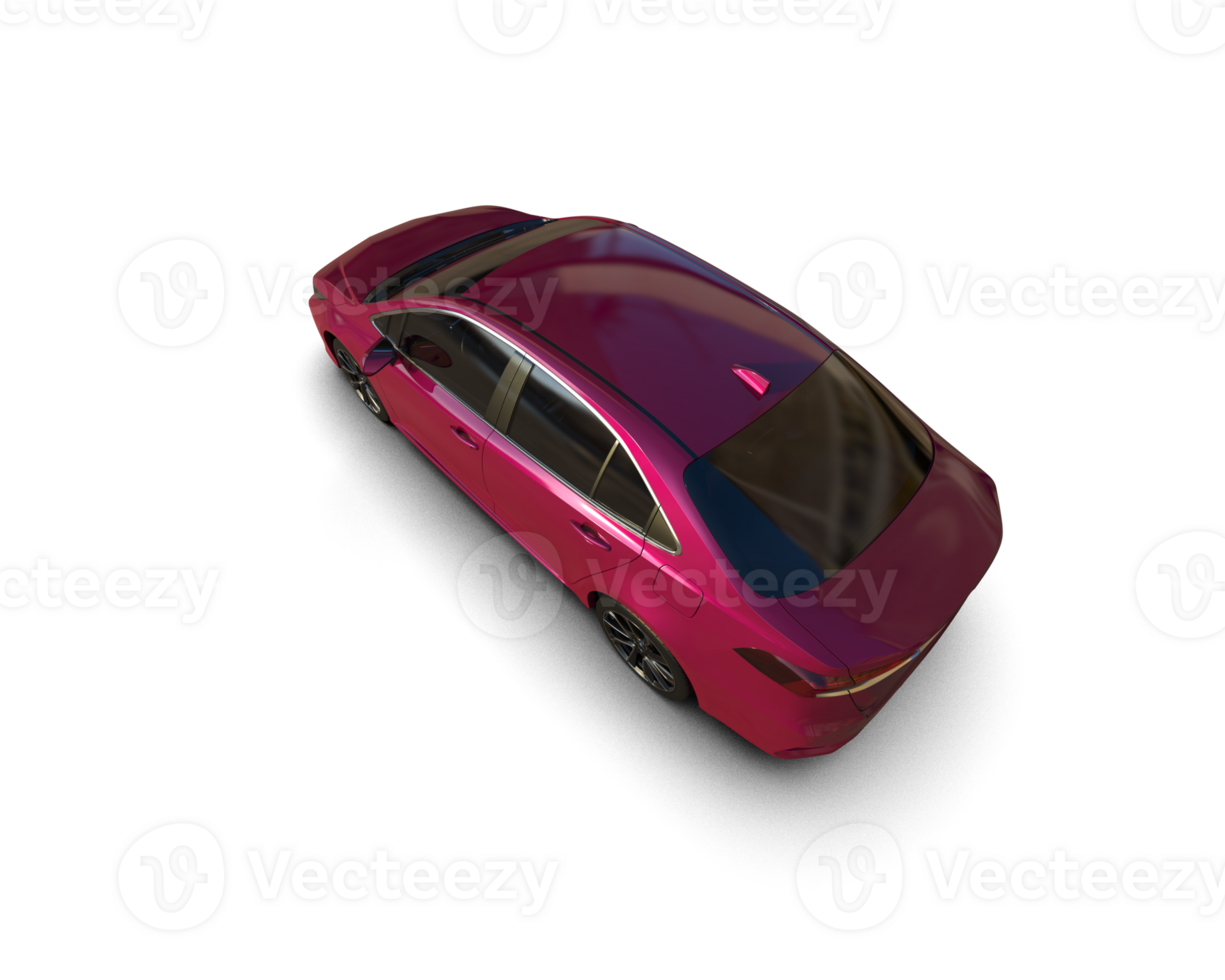 Modern car isolated on background. 3d rendering - illustration png