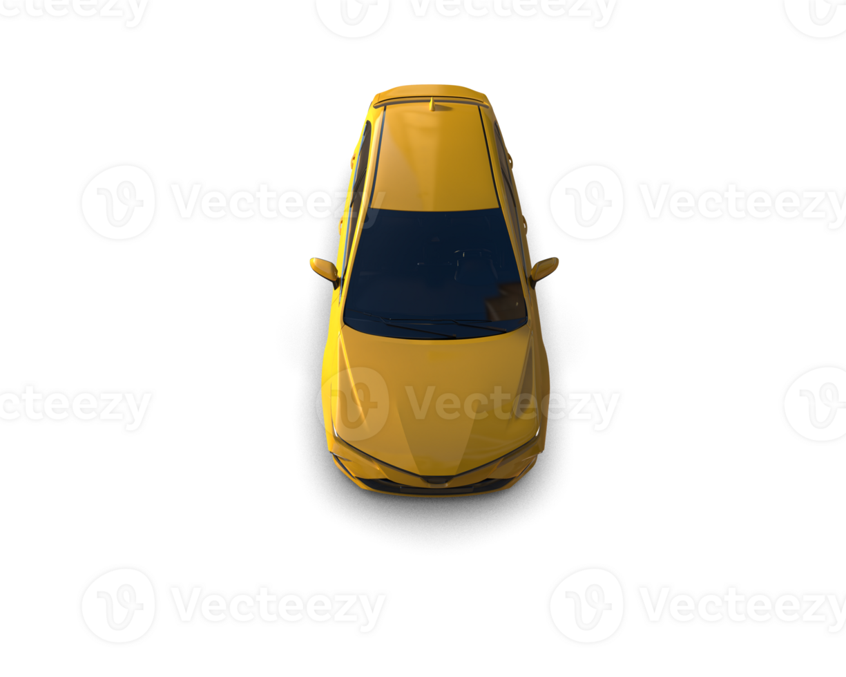 Modern car isolated on background. 3d rendering - illustration png