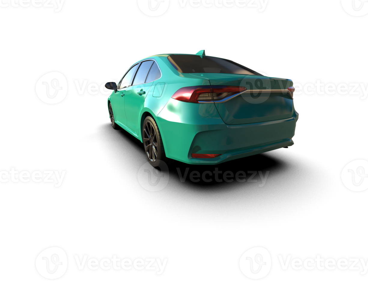 Modern car isolated on background. 3d rendering - illustration png