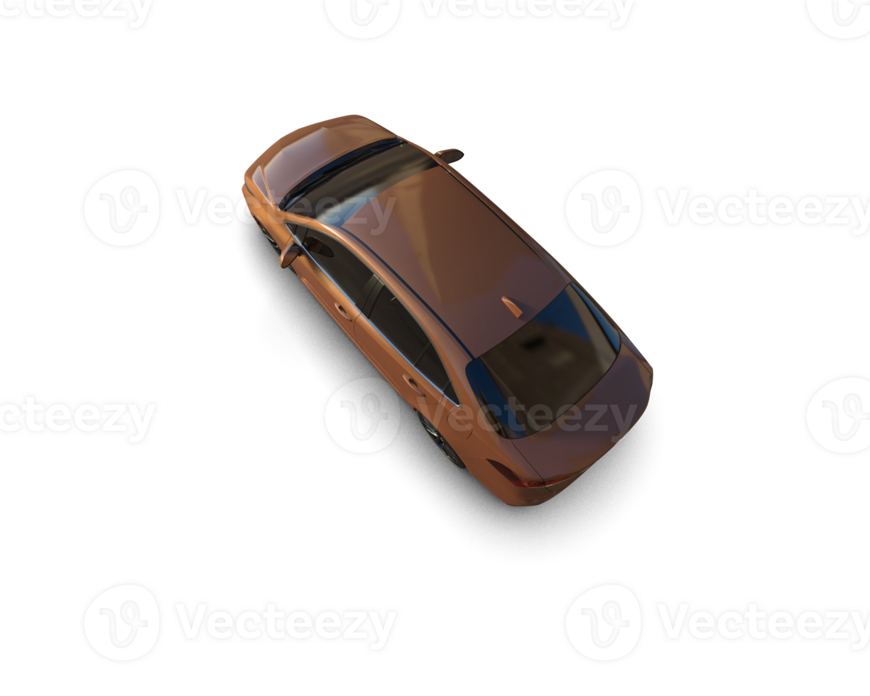 Modern car isolated on background. 3d rendering - illustration png
