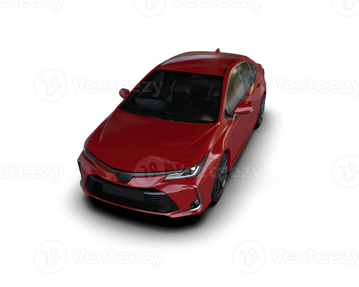 Modern car isolated on background. 3d rendering - illustration png