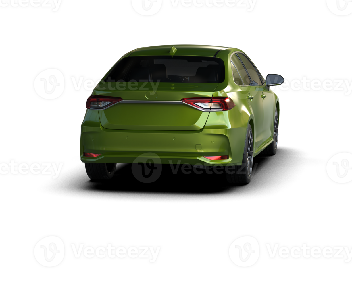 Modern car isolated on background. 3d rendering - illustration png