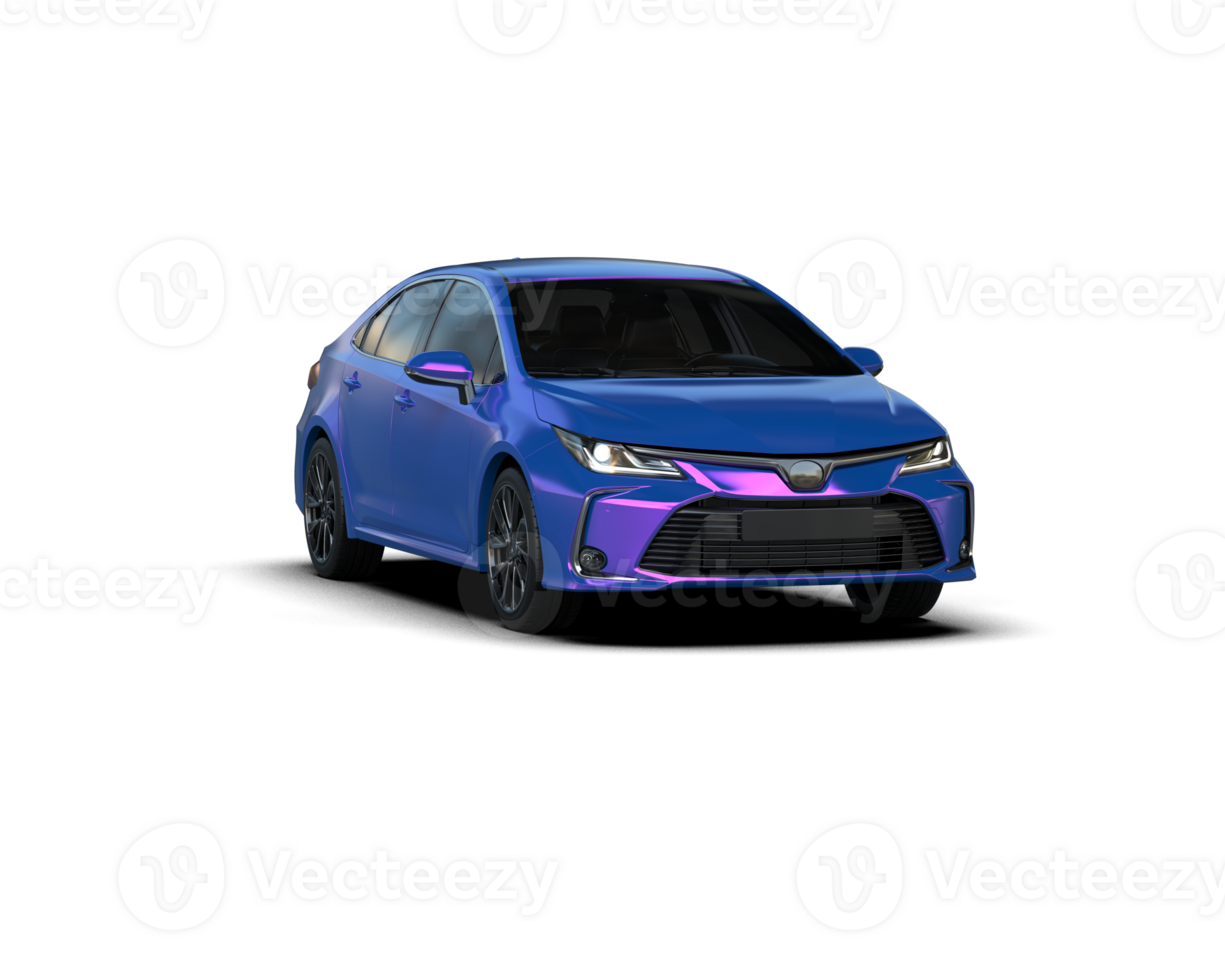 Modern car isolated on background. 3d rendering - illustration png