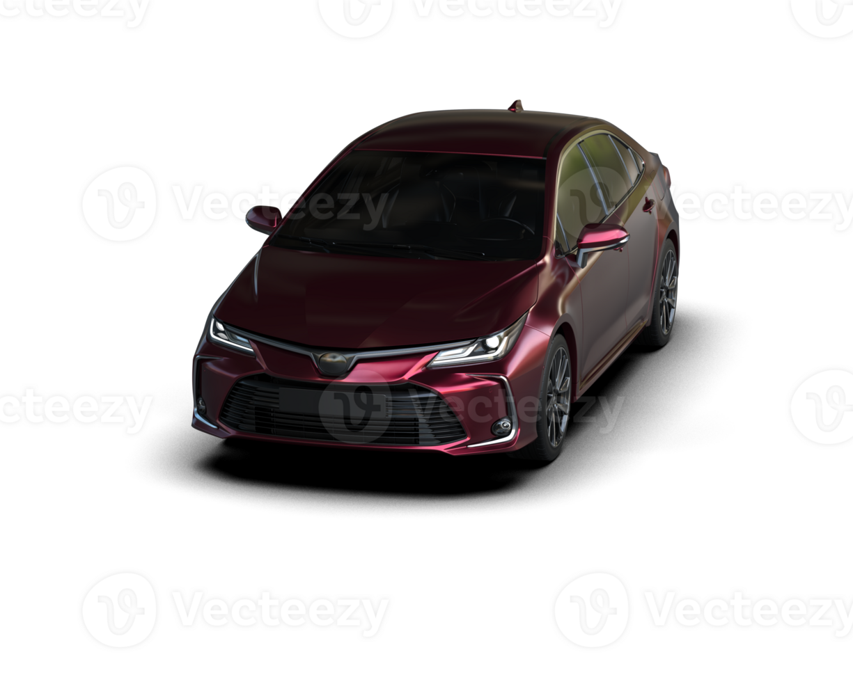 Modern car isolated on background. 3d rendering - illustration png