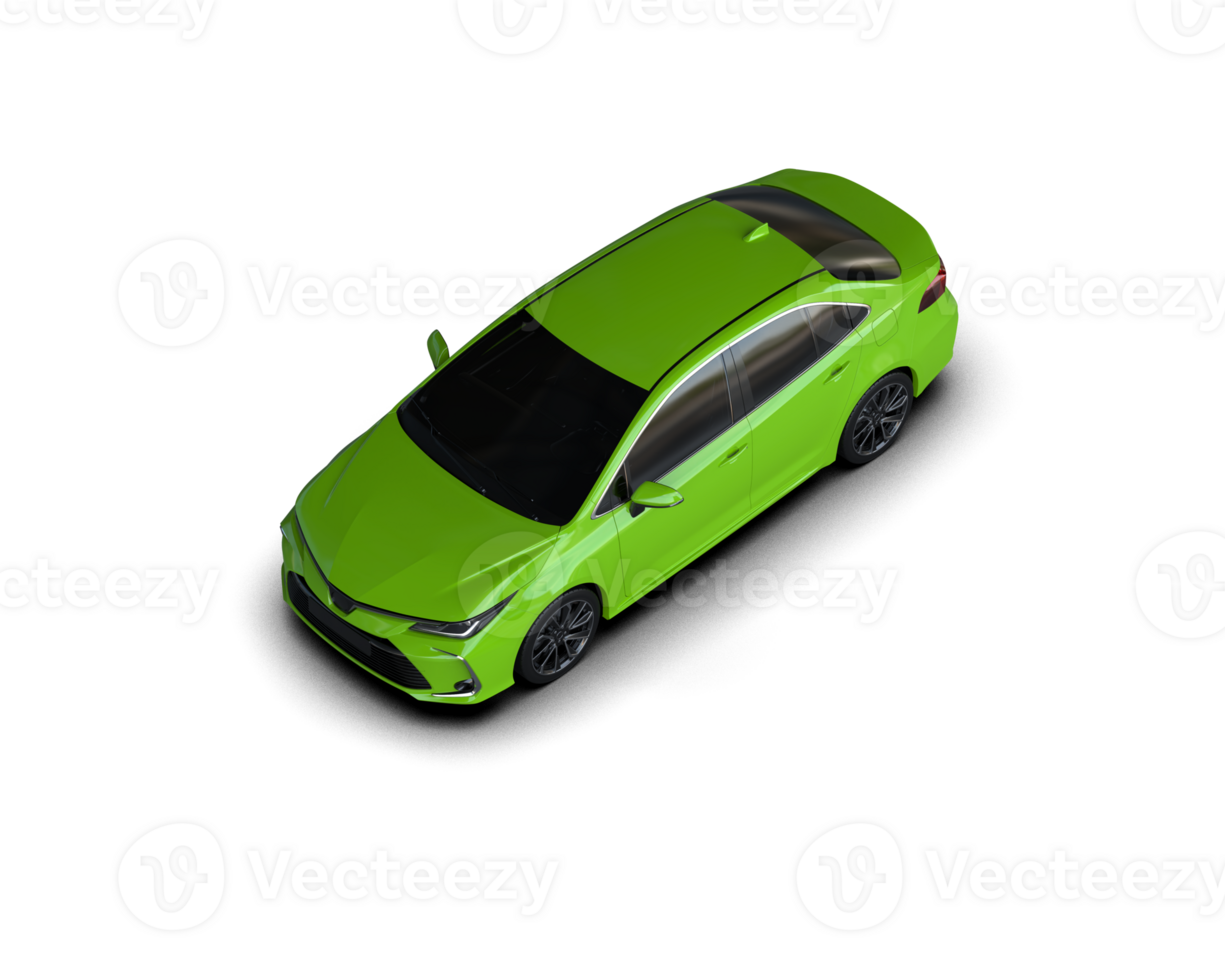 Modern car isolated on background. 3d rendering - illustration png