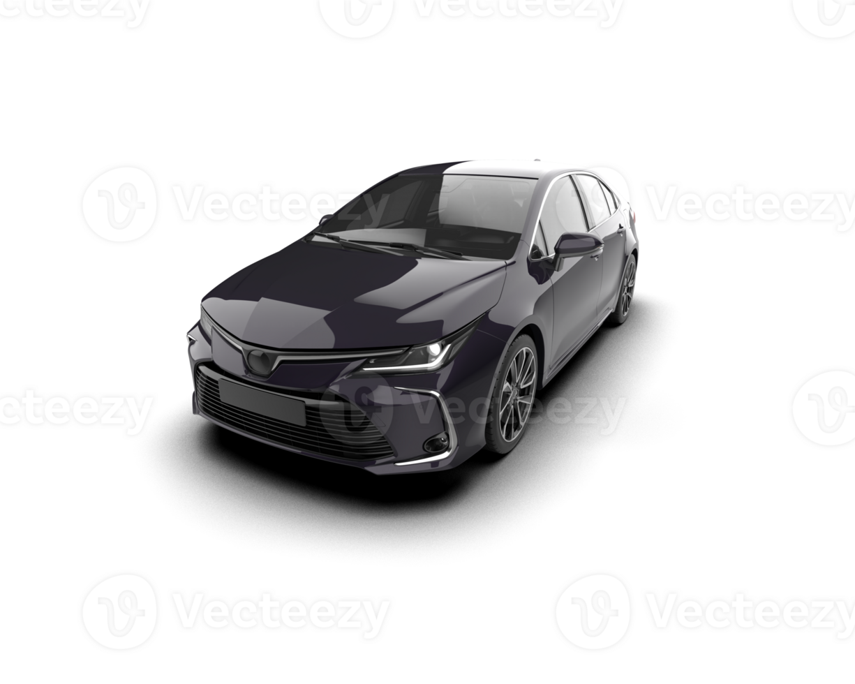 Modern car isolated on background. 3d rendering - illustration png