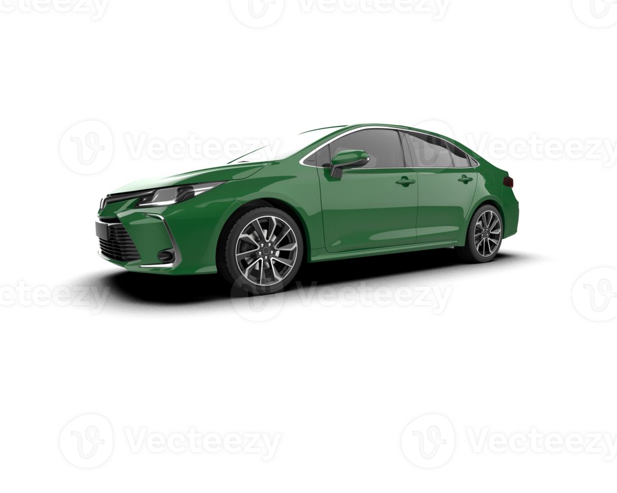 Modern car isolated on background. 3d rendering - illustration png